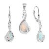 5964 5964 5964 stribrna souprava slza bily opal