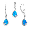 5967 1 5967 1 12524 stribrna souprava kapka slza ornament kamen modry opal sperky bealio