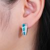 6003 2 6003 2 6003 2 6003 2 stribrne nausnice mozaika zeleny opal