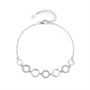 6312 stribrny naramek krouzky delka naramku 17 3 cm