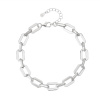 13909 Stribrny naramek retez retizek ovalky bez kamene sperky BEALIO