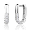 13768 Stribrne nausnice leskle francouzsky patent zapinani ciry kamen bily zirkon sperky BEALIO