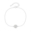 13873 Stribrny naramek krouzek kolecko ciry kamen bily zirkon sperky BEALIO
