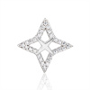 14109 Stribrny privesek polarka hvezda ornament ciry kamen bily zirkon sperky BEALIO