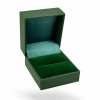 50037a dárková krabička čtvercová hranatá zelená na prsten sametová šperky BEALIO