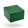 50037 dárková krabička čtvercová hranatá zelená na prsten sametová šperky BEALIO