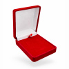 50043a dárková krabička červená řetízek náušnice prsten sametová šperky BEALIO