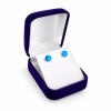 50045b dárková krabička modrá sametová šperky BEALIO