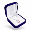50046d dárková krabička modrá sametová šperky BEALIO
