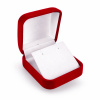 50048a dárková krabička červená sametová šperky BEALIO