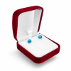 50049b dárková krabička červená sametová šperky BEALIO