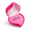 50050b dárková krabička růžová sametová srdce růže šperky BEALIO