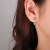 14121a Stirbrne nausnice krouzky 16 mm zirkon sperky BEALIO