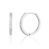 14121 Stirbrne nausnice krouzky 16 mm zirkon sperky BEALIO