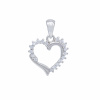 834 2 stribrny privesek srdce