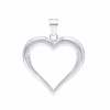 873 2 stribrny privesek srdce 28 mm