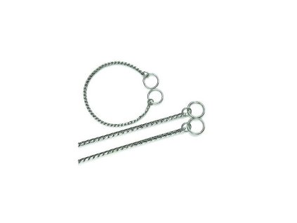 Obojek předváděcí LUXURY řetíz. stříbrný 2mm/40cm