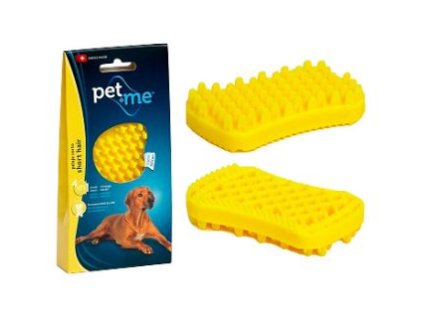 Kartáč PET and ME ,žlutý, krátká srst