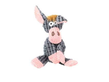 Osel  kostkovaný plyš 23 cm