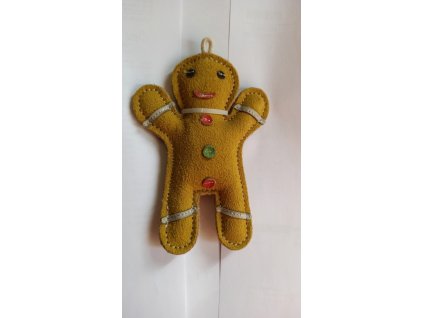 Perníček hračka z kůže 15x11 cm