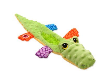 Krokodý plyšový šustící pískací 45 cm