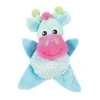Žirafa plyš tyrkysová pískací šustící INES 24 cm