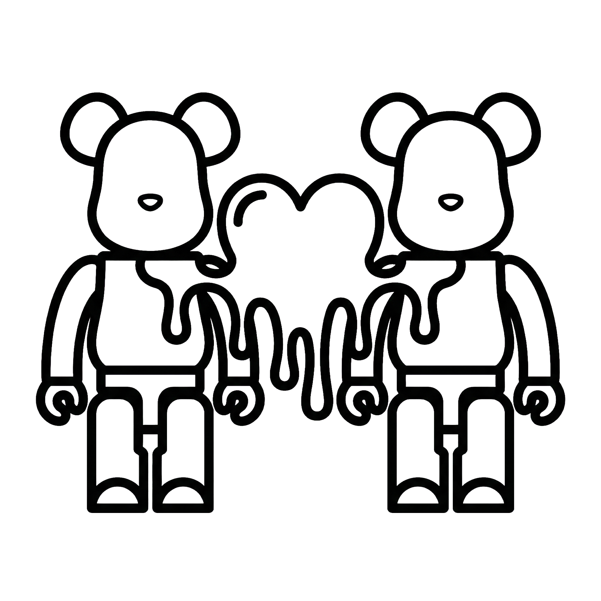 BEARBOX Fluid Art zážitkový set pre jednotlivcov aj páry – kreatívne rande a umelecké tvorenie pre dvoch s vinylovými figúrkami