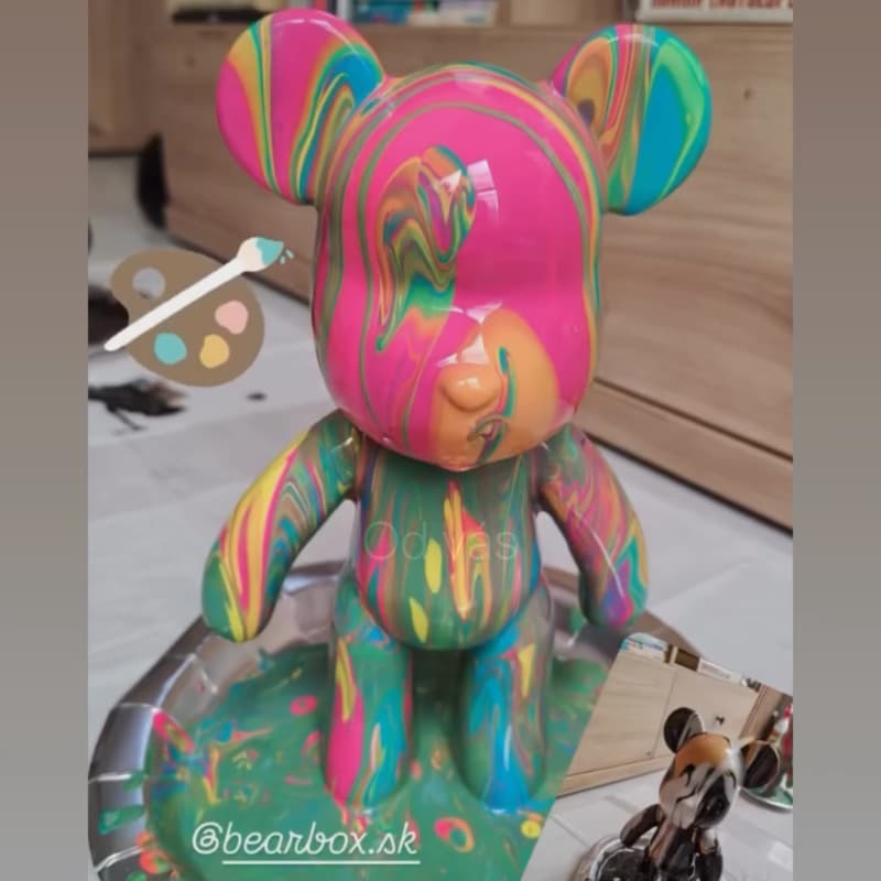 BEARBOX neon pink - originalny kreativny darcek