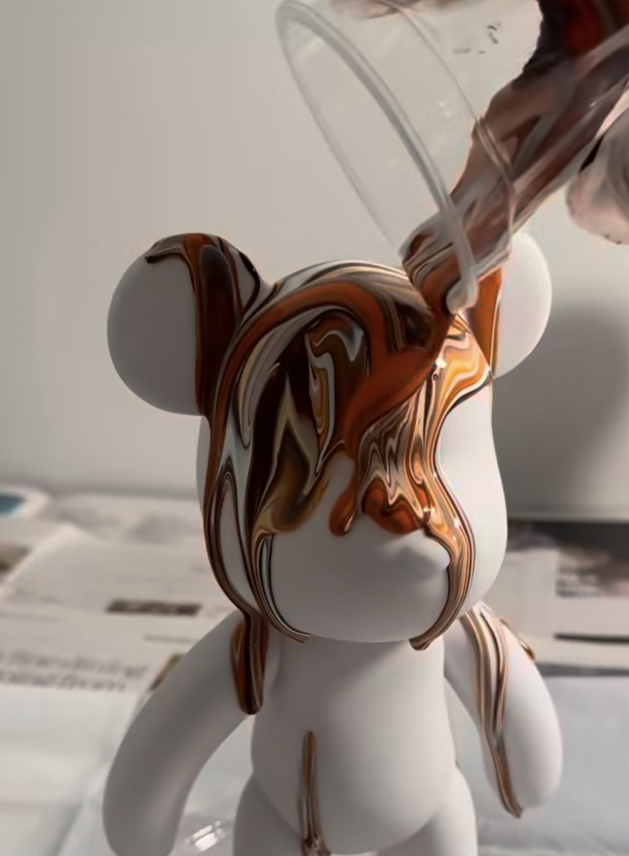 BEARBOX nalievanie farieb na vinylovu figurku - kreatívny set doma
