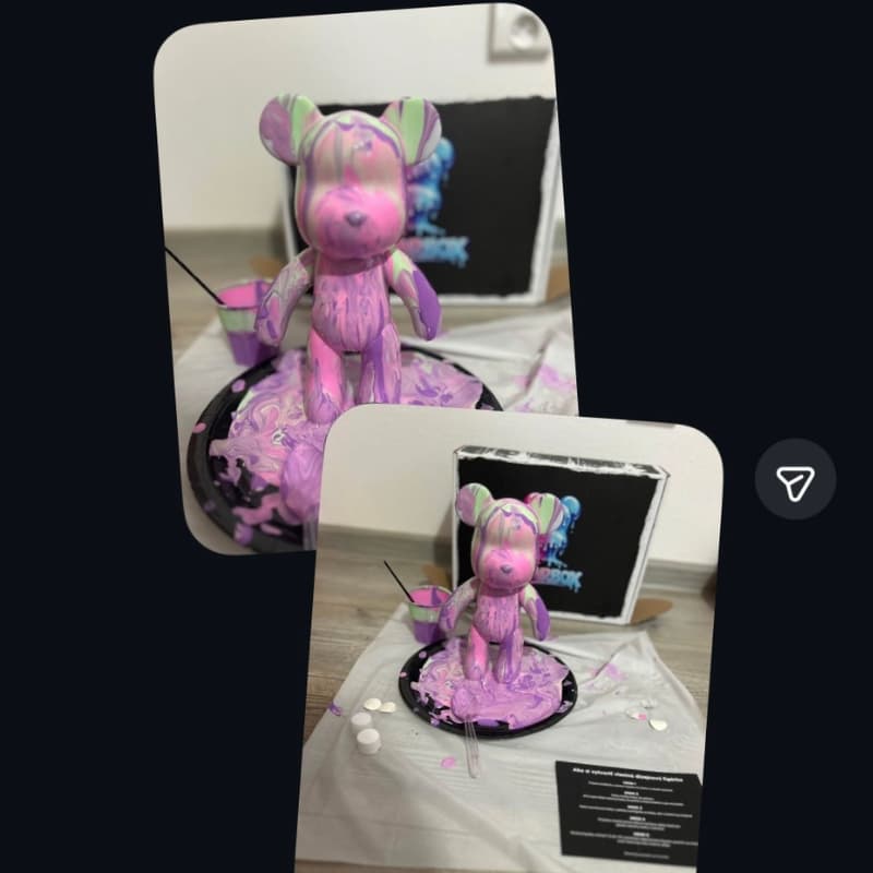 BEARBOX figurka purple - originalny darcek pre nu