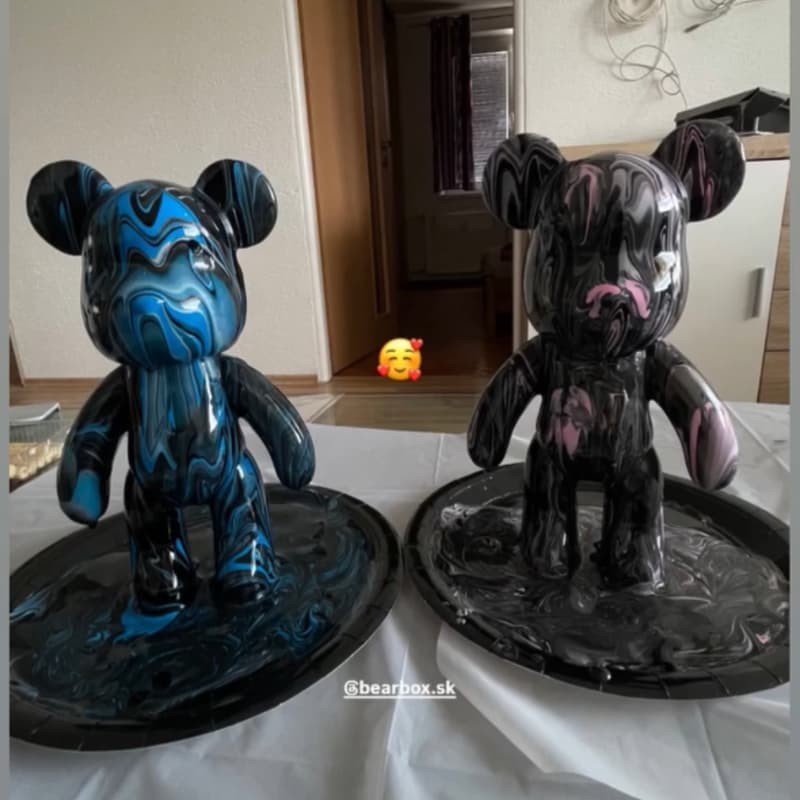 BEARBOX figurky cierna modra - kreativny darcek