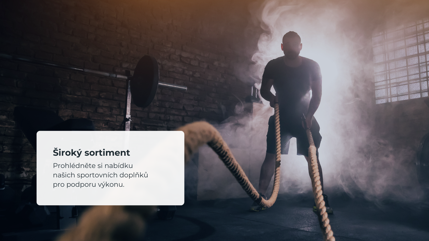 široký sortiment sportovních doplňků pro podporu výkonu