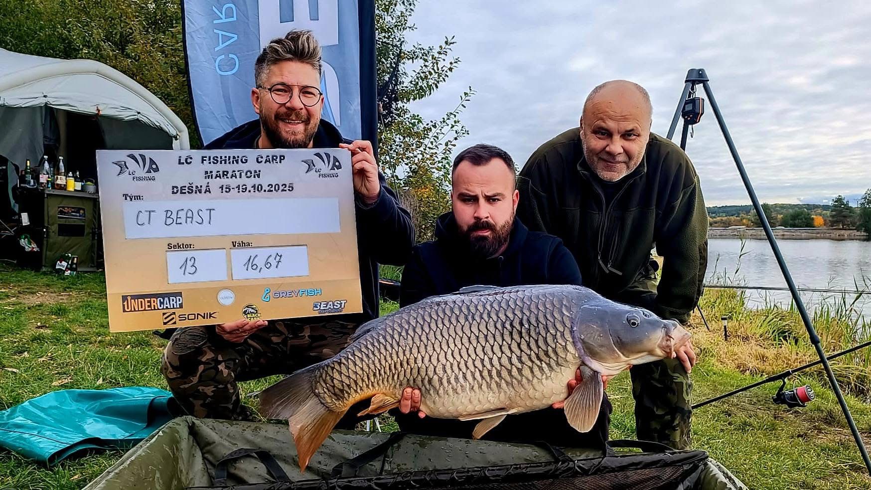 Dešná Carp Marathon 2025: Podzimní rybářské závody plné zvratů