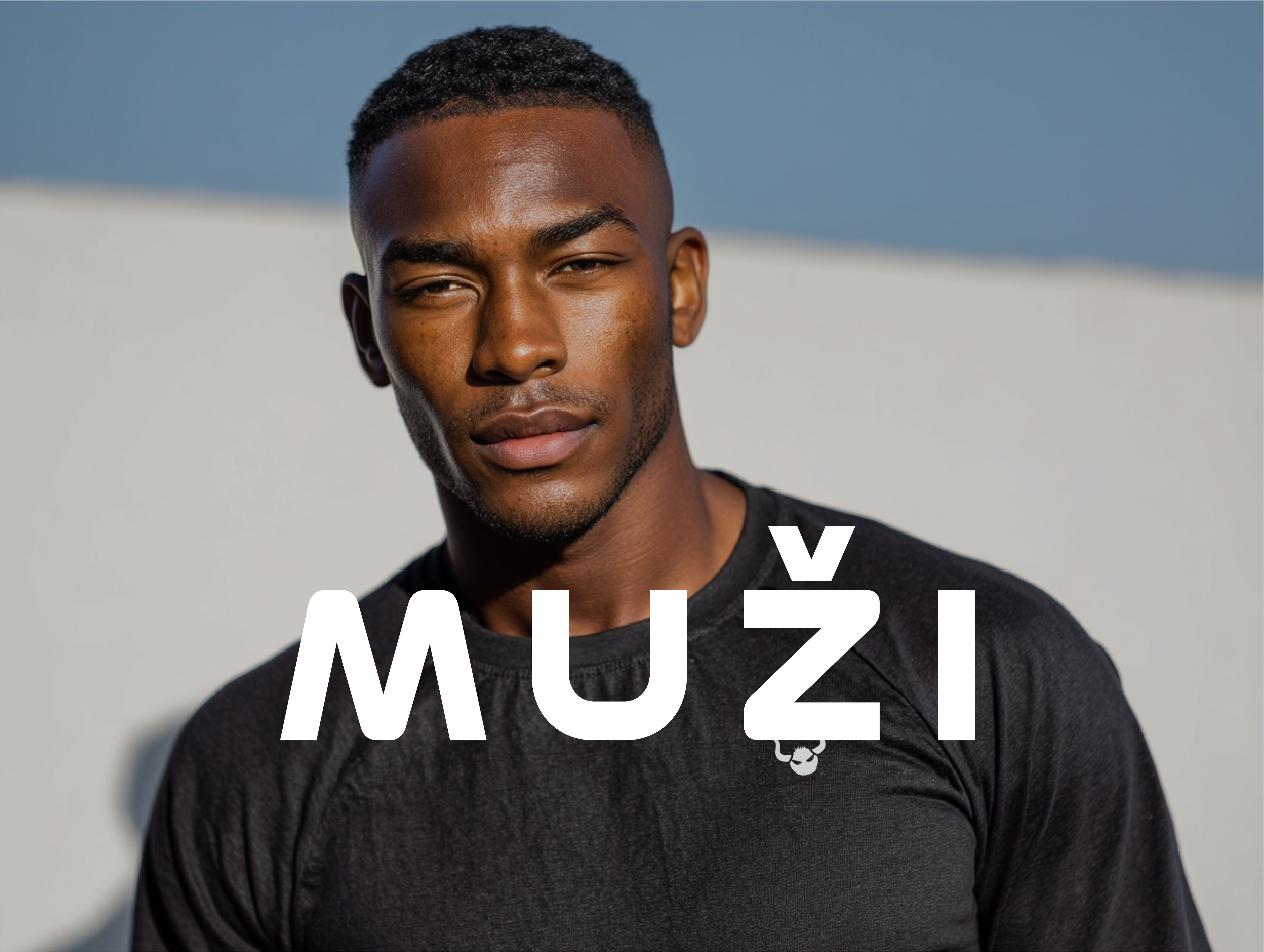 Športovo oblečený muž v čiernom funkčnom tričku Beasthy pred minimalistickým pozadím, reprezentuje kolekciu pánskeho športového oblečenia – tričká, tielka, mikiny, legíny a tepláky pre mužov; fitness oblečenie na tréning, posilňovanie, beh a aktívny život