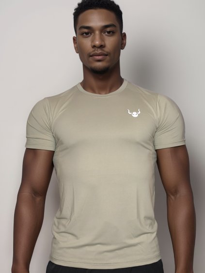 Sportovní tričko BEASTHY - Beige
