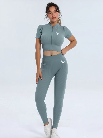 Dámske Ribbed Legíny RIBEE - Grey