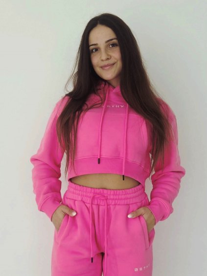 Crop mikina AYLA - Pink