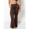 Women's Flared Leggings FLAYED - Brown