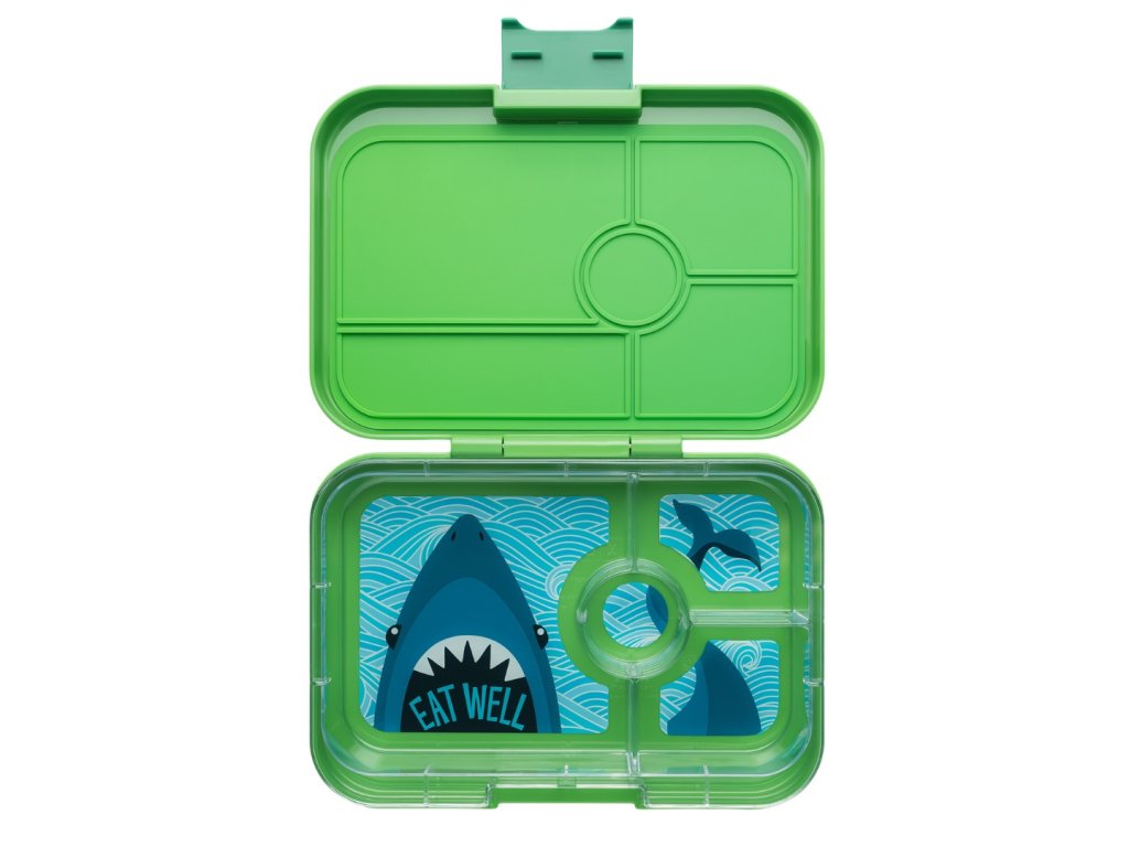 Yumbox - veľkosť Tapas XL -  desiatový bento box, farba Jurassic Green (Žralok)