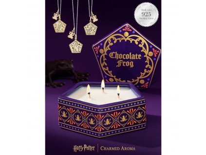 duftkerze harry potter chocolate frog 925er sterling silber halskette