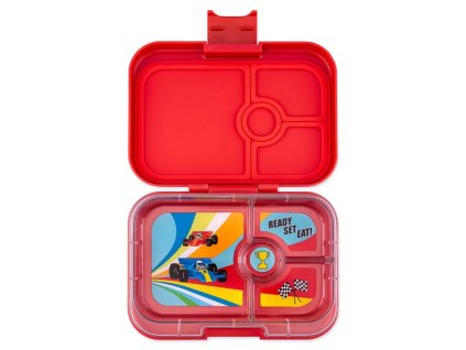 Yumbox - veľkosť Panino -  desiatový bento box, farba Roar Red (Preteky)