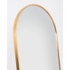 Zrkadlo s kovovým rámom - Zlaté - samostatne stojace / závesné - 162x53 cm