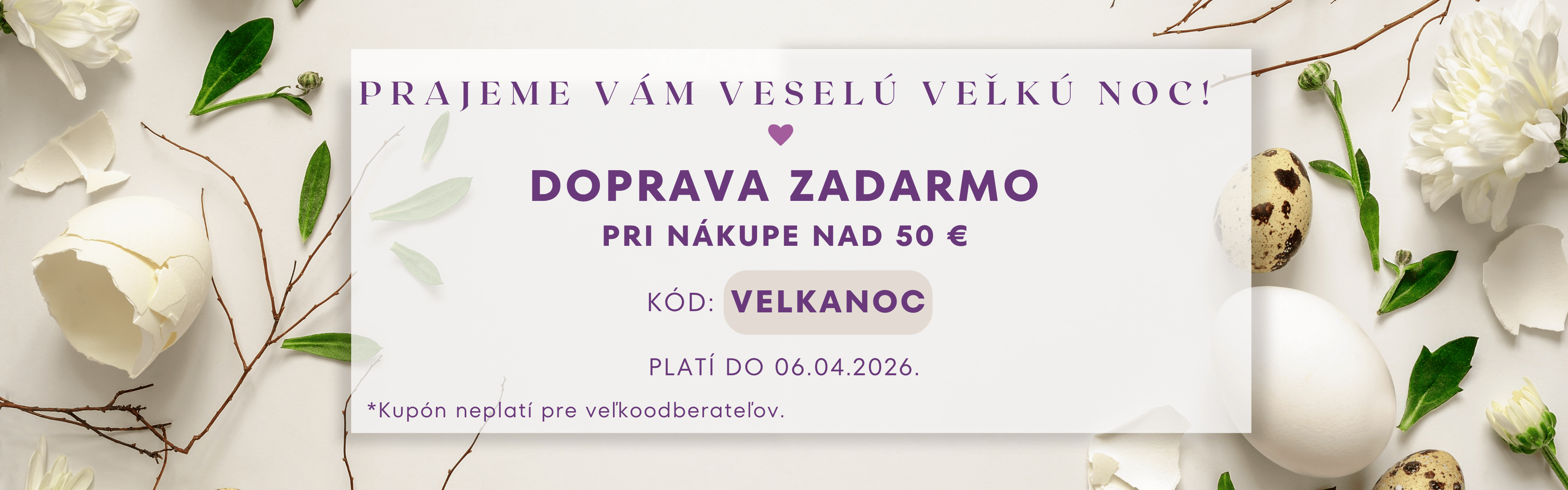 Doprava zadarmo pri nákupe nad 50 € do 6.4.2026 na www.beautissimo.sk.