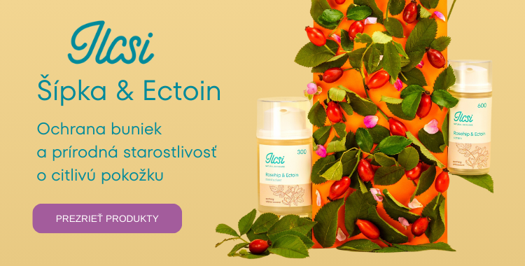 Ilcsi produktový rad šípka & ectoin pre citlivú pokožku