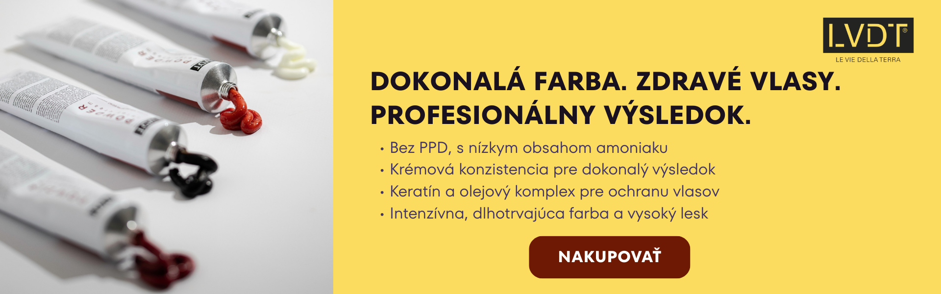 LVDT Powder Color Cream farby na vlasy