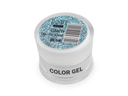 Pearl Nails Glam Decor Gel – Blue, 5 ml