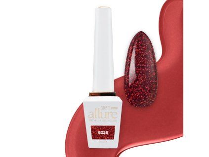 Pearl Nails Allure Prémium gél lak – G025 Ruby, 10 ml
