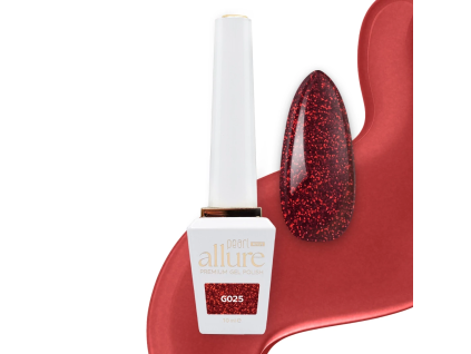 Pearl Nails Allure Prémium gél lak - G025 Ruby, 10 ml