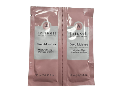 Triskell Deep Moisture hydratačné DUO | šampón 10 ml + maska 10 ml