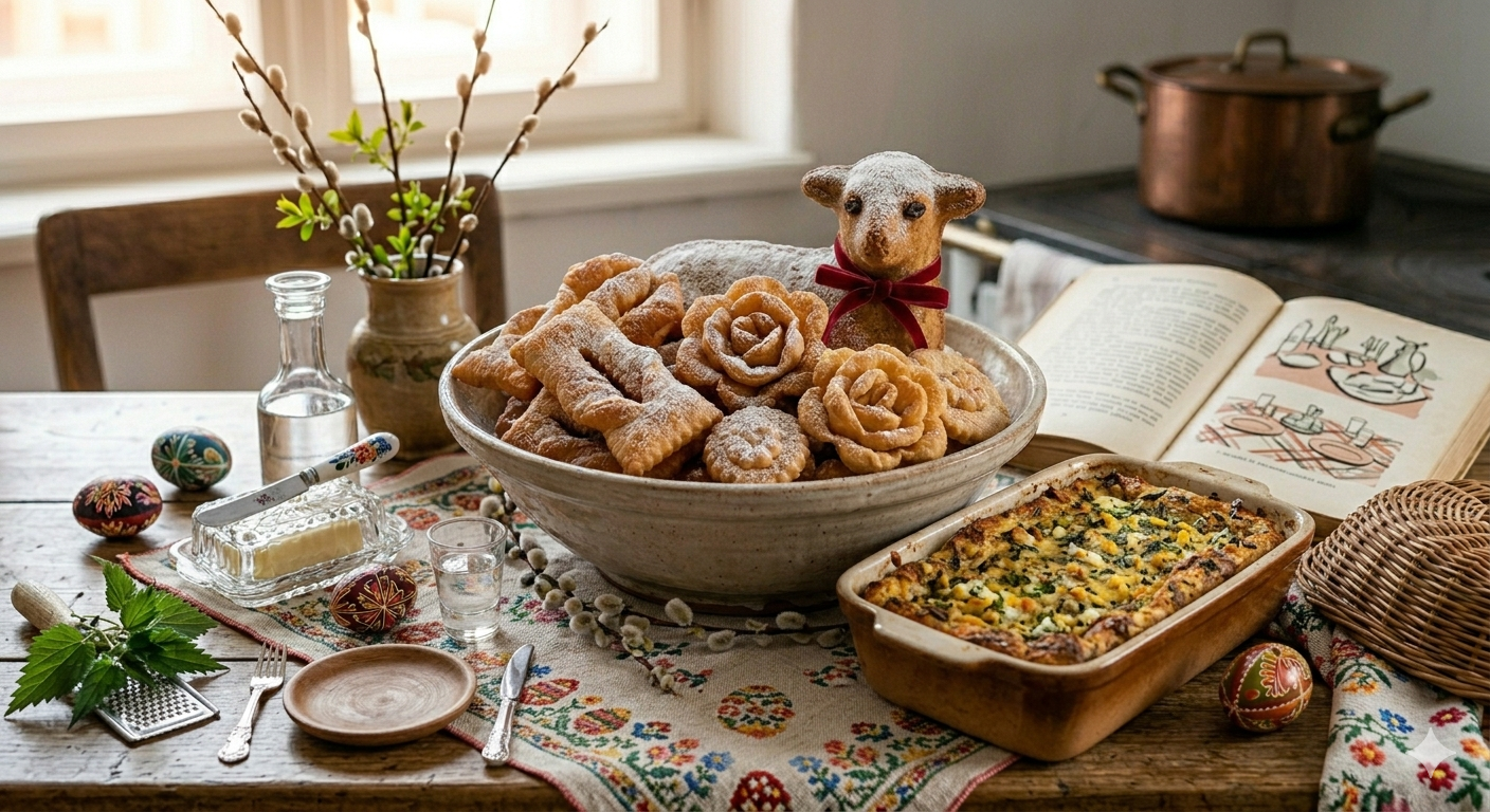 Tradiční velikonoční recepty – boží milosti, beránek a nádivka na svátečním stole